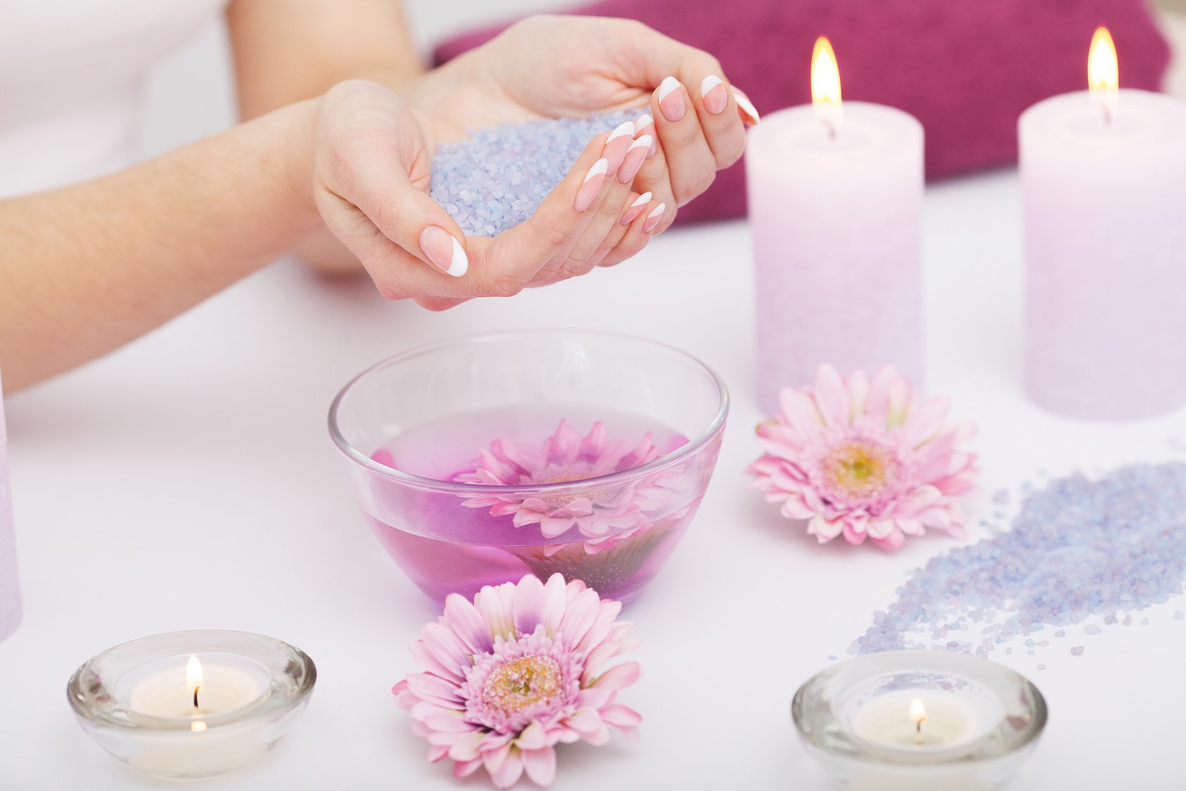 Spa Manicure Presentation Setup